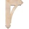 Ekena Millwork Thorton Arts and Crafts Smooth Bracket w/ Offset Brace, Douglas Fir, 7 1/2"W x 20"D x 32"H BKT0806X20X32THR03SDF - alternate 4